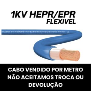 CABO FLEX 1KV 10MM (EPR/HEPR-90) AZUL PRYSMIAN/CORFIO (MT)