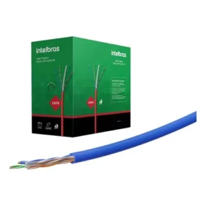 CABO IMPACT GIGA UTP CAT6 4P LSZH AZ CX 305M INTELBRAS